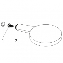 Para de dus, Hansgrohe, Raindance Select S 120, 3 jeturi, alb mat