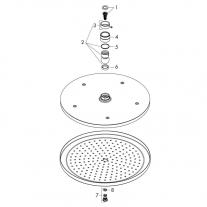 Palarie de dus, Hansgrohe, Croma 280 Air, alb mat