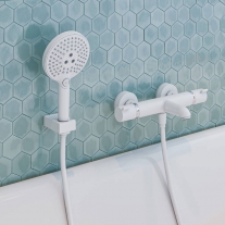 Suport de dus Hansgrohe, Porter E, alb mat