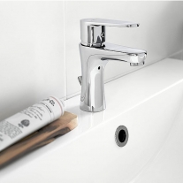 Baterie lavoar, Ferro, Algeo, cu ventil click-clack, crom