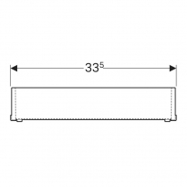 Cutie de depozitare, Geberit, Acanto, 33,5 cm, stejar mistic