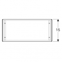 Cutie de depozitare, Geberit, Acanto, 33,5 cm, stejar mistic