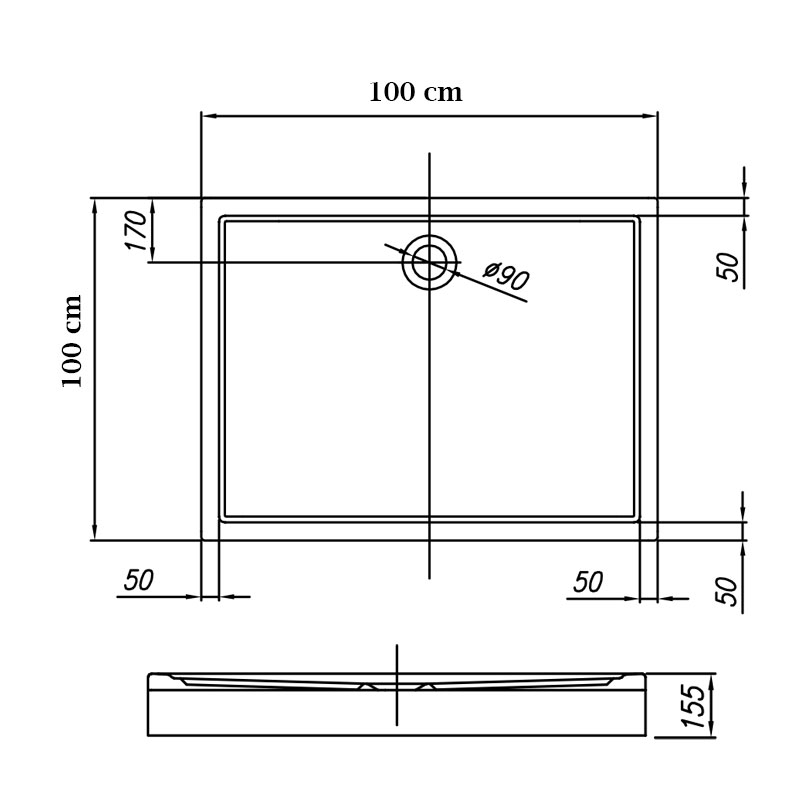 Cadite de dus patrata, Kolpasan, Flamenco, cu masca, 100 x 100 cm, alb