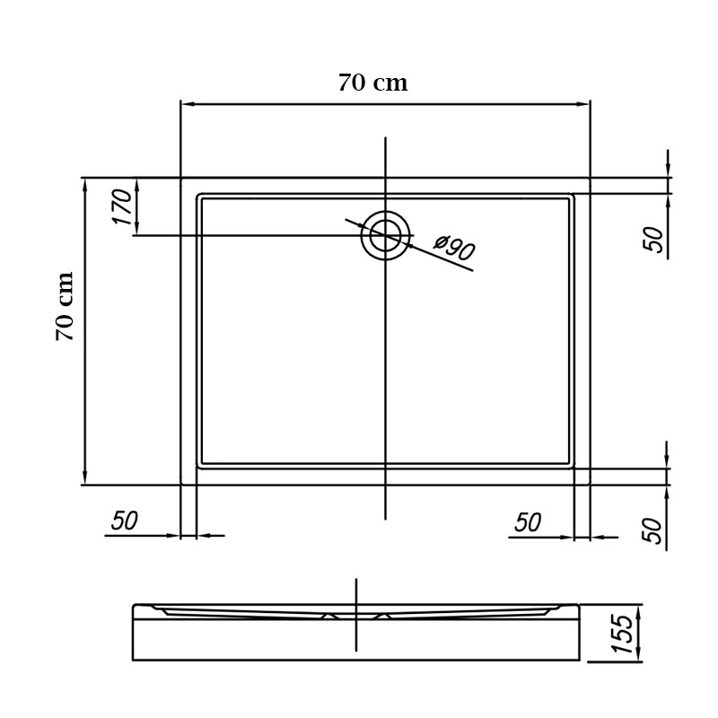 Cadita de dus patrata, Kolpasan, Flamenco, cu masca, 70 x 70 cm, alb