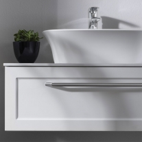 Lavoar pe blat, Kolpasan, Blanche, dreptunghiular, 53 cm, alb