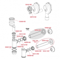 Sifon, Alcadrain, pentru pisoar si bideu, alimentare orizontala