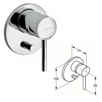 Set de dus, Kludi, Bozz, 7 in 1, crom