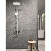 Set de dus Kludi, Cockpit Explorer, coloana de dus cu baterie termostatata, crom