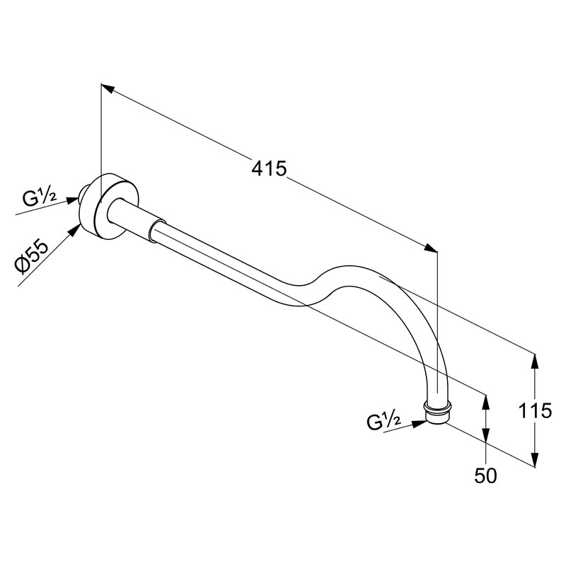 Brat de dus, Kludi, Adlon, 1926, 41,5 cm, placat cu aur 23 kt
