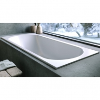 Cada dreptunghiulara slim, Kolpasan, Betty E2, 170 x 70 cm, alb