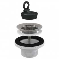 Set ventil si sifon flexibil pentru lavoar, Alcadrain