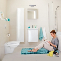 Capac WC Cersanit, Easy, cu Soft-Close si Easy Off,alb
