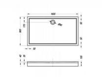 Cadita de dus Kolpasan, Flamenco, 160 x 90 cm, dreptunghiulara, cu masca