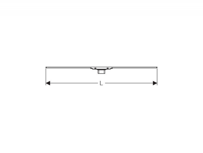 Capac pentru rigola dus Geberit, CleanLine 60, SLIM, montaj in pardoseala, 30-90 cm, crom