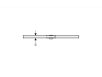 Capac pentru rigola dus Geberit, CleanLine 20, montaj in pardoseala, negru/periat, 30-90 cm