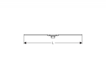Capac pentru rigola dus Geberit, CleanLine 60, SLIM, montaj in pardoseala, 30-90 cm, crom