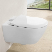 Capac WC Villeroy & Boch, Subway 2.0, slim, soft close, alb