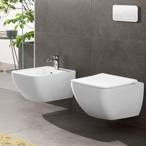 Capac WC Villeroy & Boch, Venticello, soft close, alb alpin