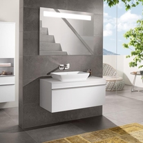 Lavoar Villeroy & Boch, Venticello, 55 cm, dreptunghiular, pentru mobilier, alb alpin