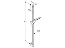 Set dus Kludi, Freshline, 1S, cu bara de 90 cm, crom