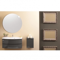 Set mobilier suspendat si lavoar Kolpasan, Iman, 100 cm, antracit