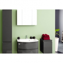 Set mobilier suspendat si lavoar Kolpasan, Iman, 100 cm, antracit