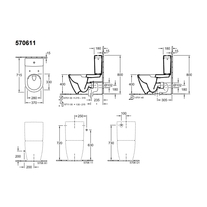 Rezervor Villeroy & Boch, Subway 2.0, pentru vas WC monobloc, alb