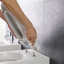 Capac WC antibacterian, alb, Pro P