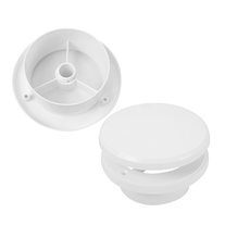 Valva de aerisire Haco, reglabila, Ø 12.5 cm, alb