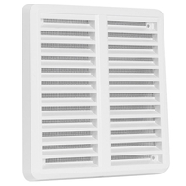 Rama de aerisire Haco, cu plasa, 150 x 150, alb