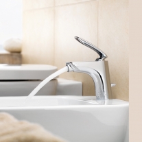 Baterie bideu Kludi, Balance, cu ventil, crom