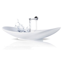 Lavoar pe blat Villeroy & Boch, My Nature, CeramicPlus, 81 cm, alb