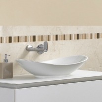 Lavoar pe blat Villeroy & Boch, My Nature, CeramicPlus, 81 cm, alb