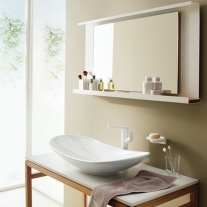 Lavoar pe blat Villeroy & Boch, My Nature, CeramicPlus, 81 cm, alb