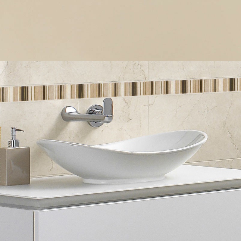 Lavoar pe blat Villeroy & Boch, My Nature, CeramicPlus, 81 cm, alb