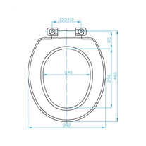 Capac WC Plast BRNO, Helena, simplu