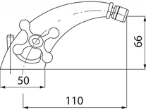 Baterie bideu Ferro, Retro New, crom