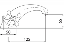 Baterie lavoar Ferro, Retro New, crom