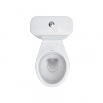 Set vas WC Cersanit, President, stativ, cu rezervor si capac din duroplast inclus, alb