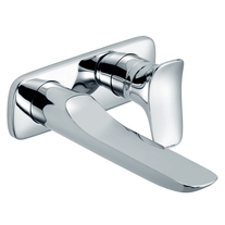 Baterie lavoar Kludi, Amba, cu 2 treceri, pipa 18,6 cm, crom