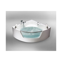Cada de baie asimetrica, acril sanitar, 150 x 150 cm, Tivoli E-Drive