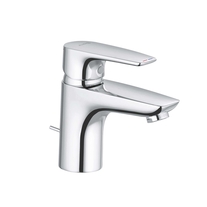 PURE & SOLID, CROM, BATERIE LAVOAR H=7.5CM, CU VENTIL METALIC, 343820575