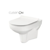 Set vas WC suspendat Cersanit, City, Rimless, cu capac Soft-Close si Easy Off inclus