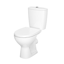 Set vas WC stativ Cersanit, Arteco New,  Rimless, cu rezervor si capac Soft-Close si Easy Off inclus