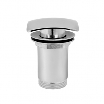Ventil click clack  Ferro, Quadro, cu preaplin, cu dop patrat, crom