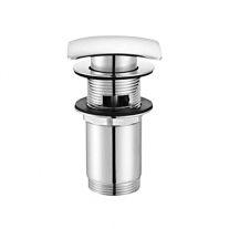 Ventil click-clack Plast Brno, capac patrat, cu preaplin, cromat, 5/4