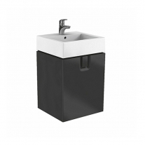 Mobilier Kolo Geberit Group, Twins, 50 cm, cu o usa, negru