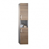 EVELIN, E 1702 GRAY/OAK, DULAP INALT SUSPENDAT CU 2 USI, H=170CM, 574080