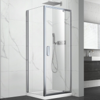 Cabina de dus Mediterraneo, Anda, patrata 80 x 80 cm, crom