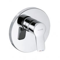 Baterie de dus, Kludi, Pure & Easy, partea vizibila, crom